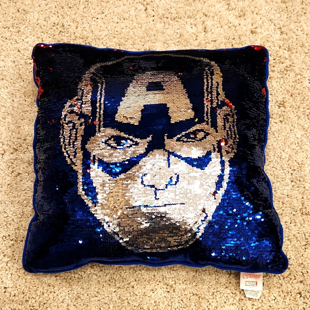 Marvel Avengers Sequin Flip Decorative Pillow 20"x20"